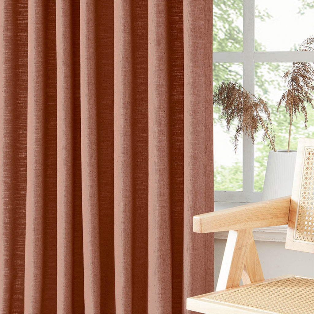Elvonaeoly Heavyweight Linen Curtains