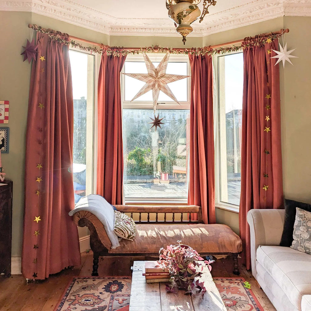 Elvonaeoly Heavyweight Linen Curtains