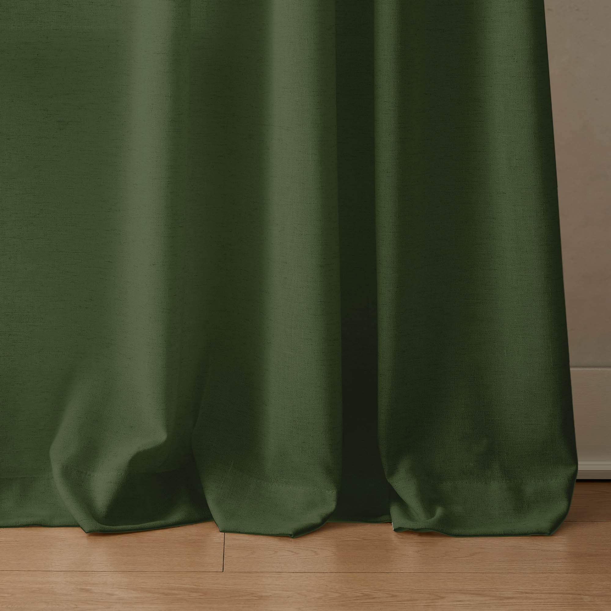 Elvonaeoly Cotton Linen Semi Sheer Curtains