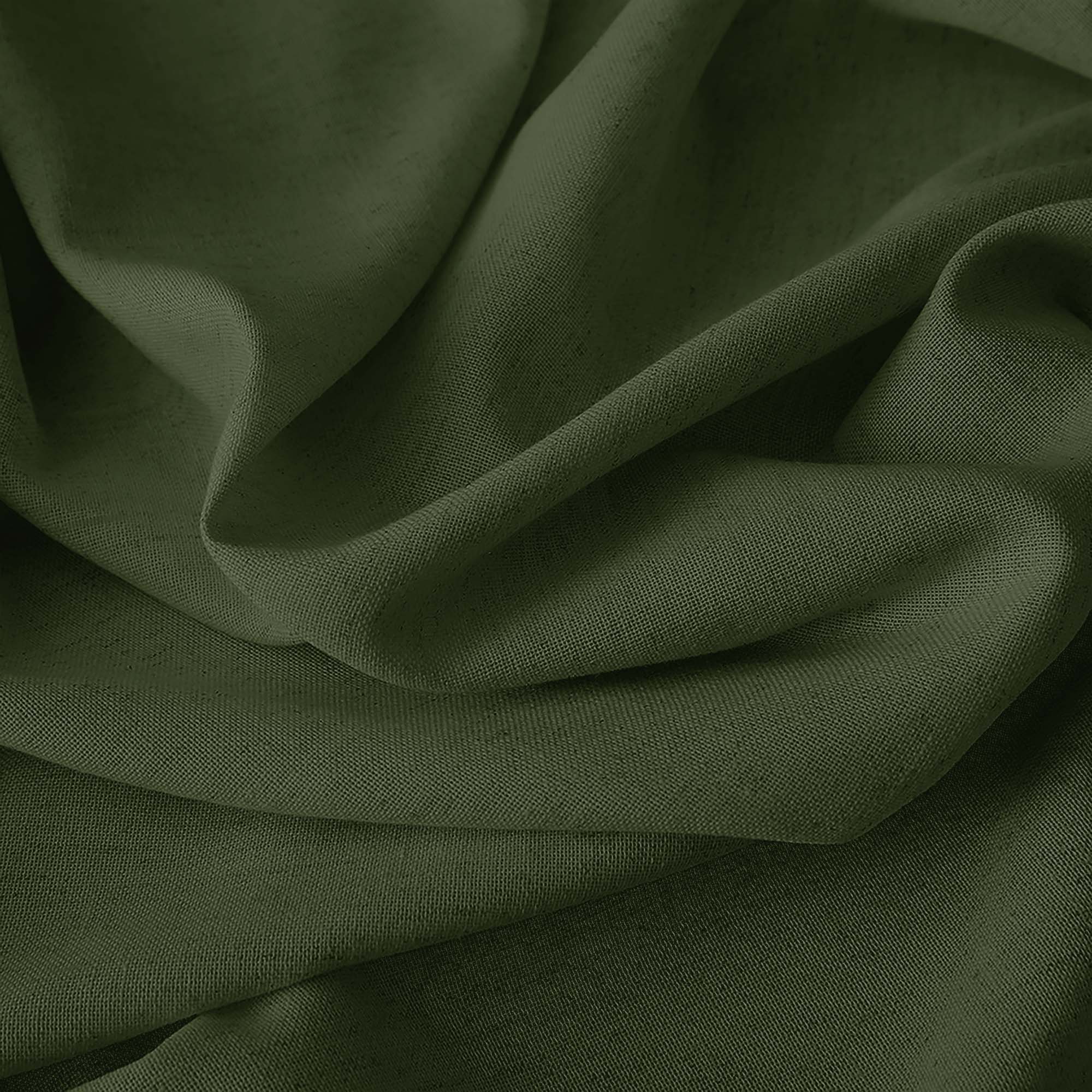 Elvonaeoly Cotton Linen Semi Sheer Curtains