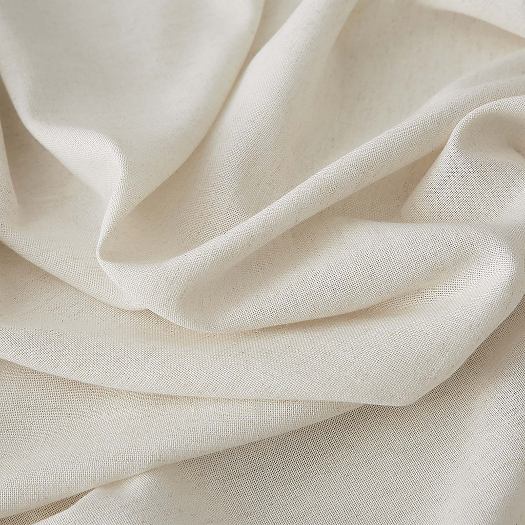Elvonaeoly Cotton Linen Semi Sheer Curtains