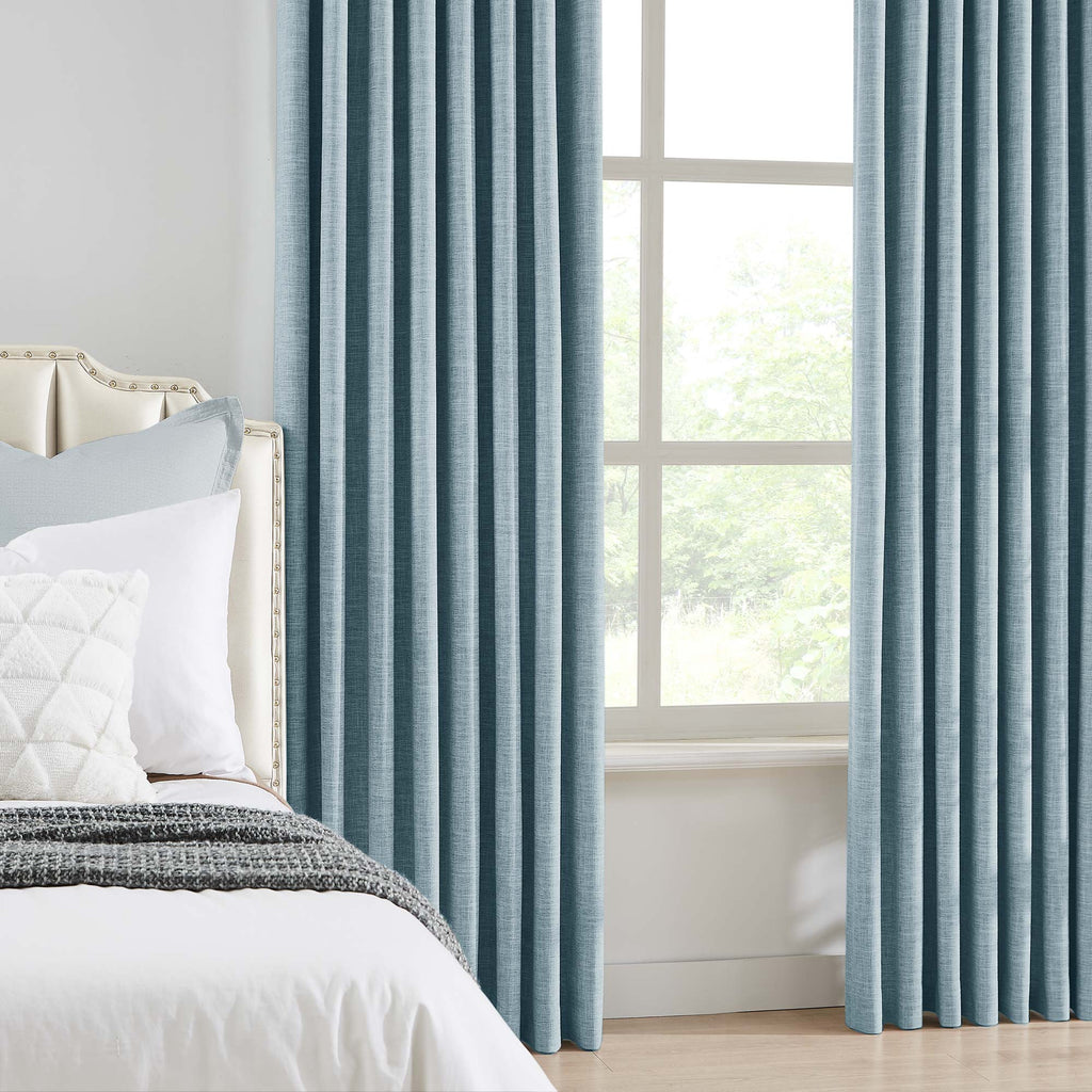 Elvonaeoly 100% White Blackout Curtains