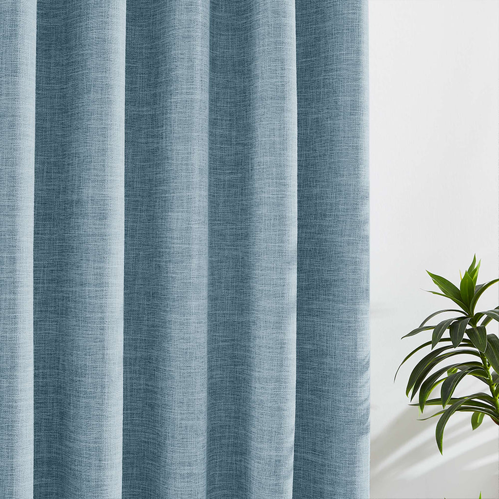 Elvonaeoly 100% White Blackout Curtains