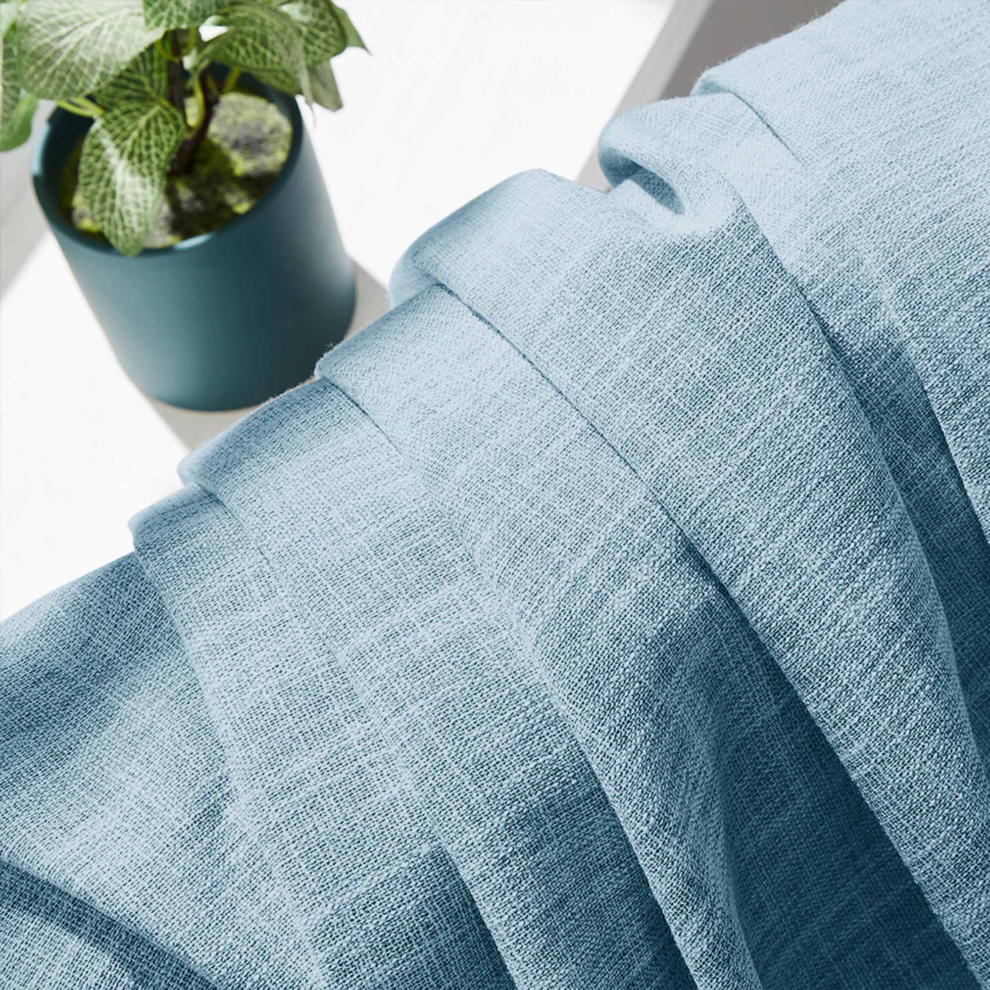 Elvonaeoly 100% White Blackout Curtains