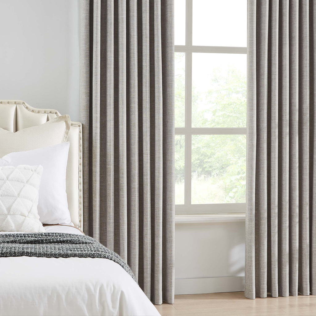 Elvonaeoly 100% White Blackout Curtains
