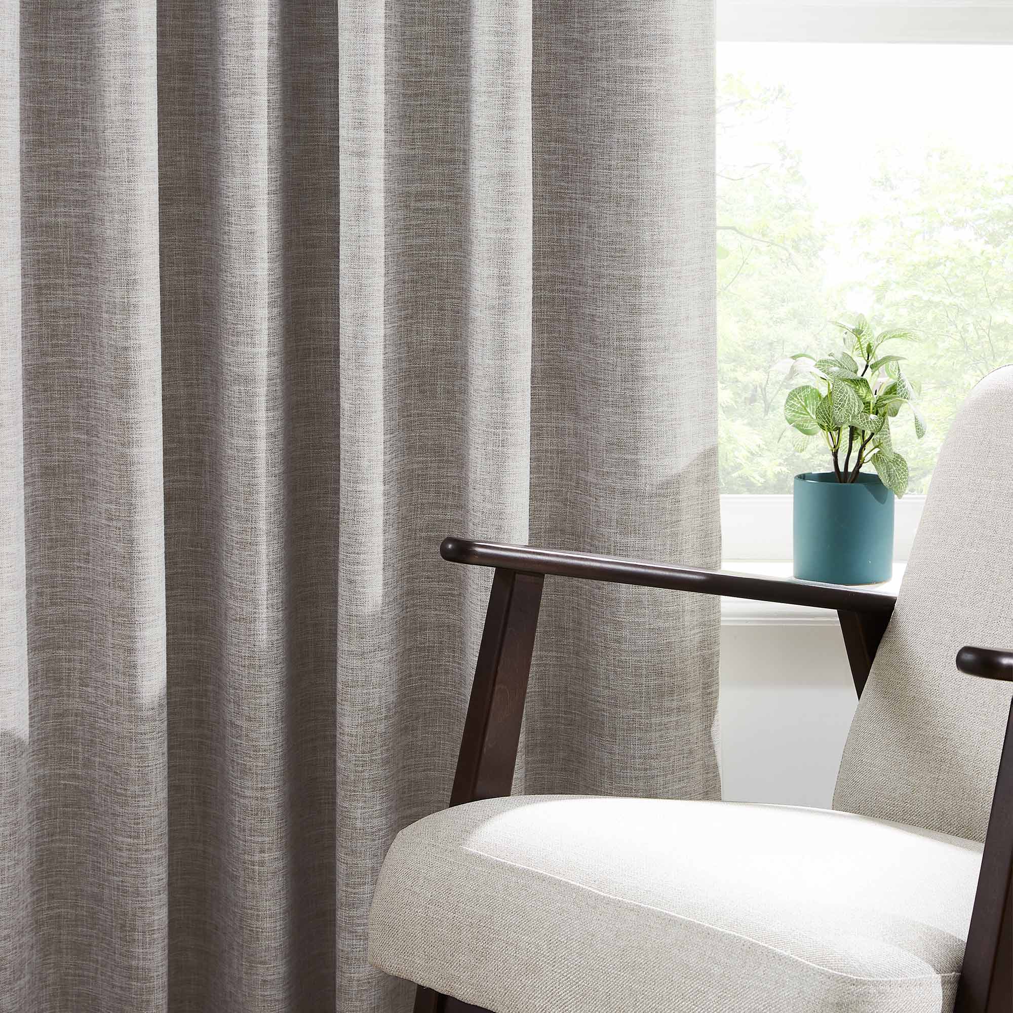 Elvonaeoly 100% White Blackout Curtains