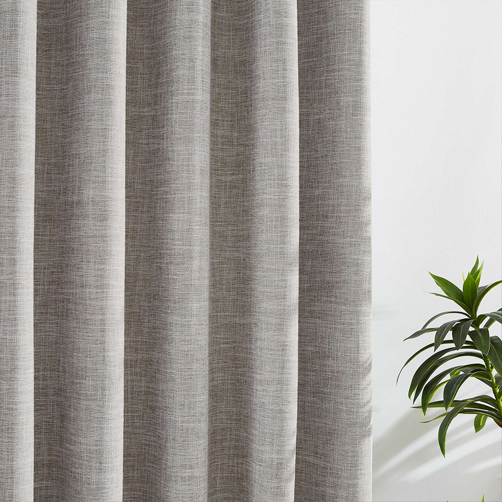 Elvonaeoly 100% White Blackout Curtains