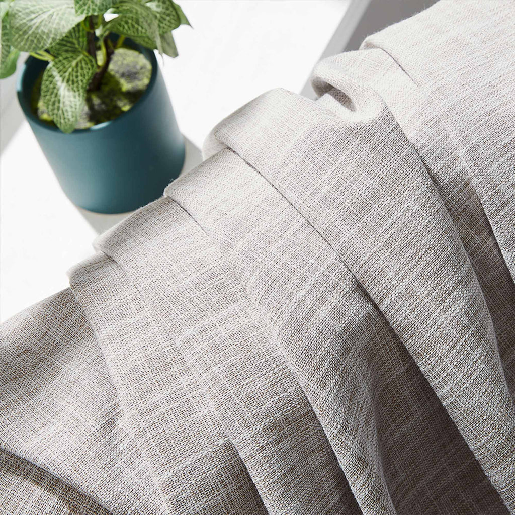 Elvonaeoly 100% White Blackout Curtains