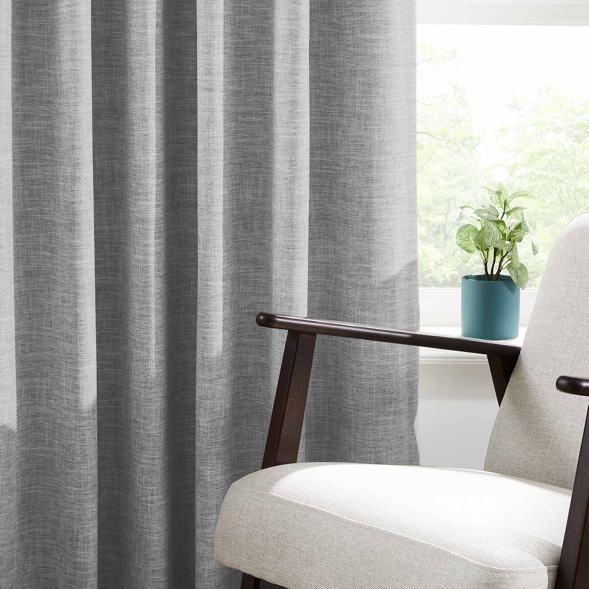 Elvonaeoly 100% White Blackout Curtains