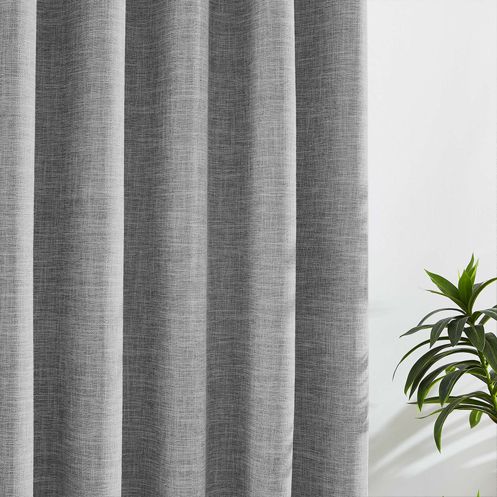 Elvonaeoly 100% White Blackout Curtains