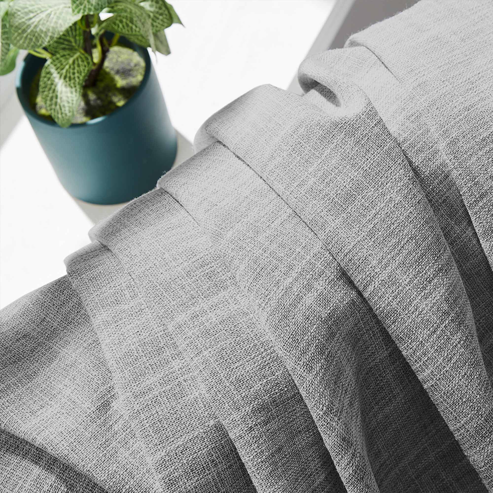 Elvonaeoly 100% White Blackout Curtains