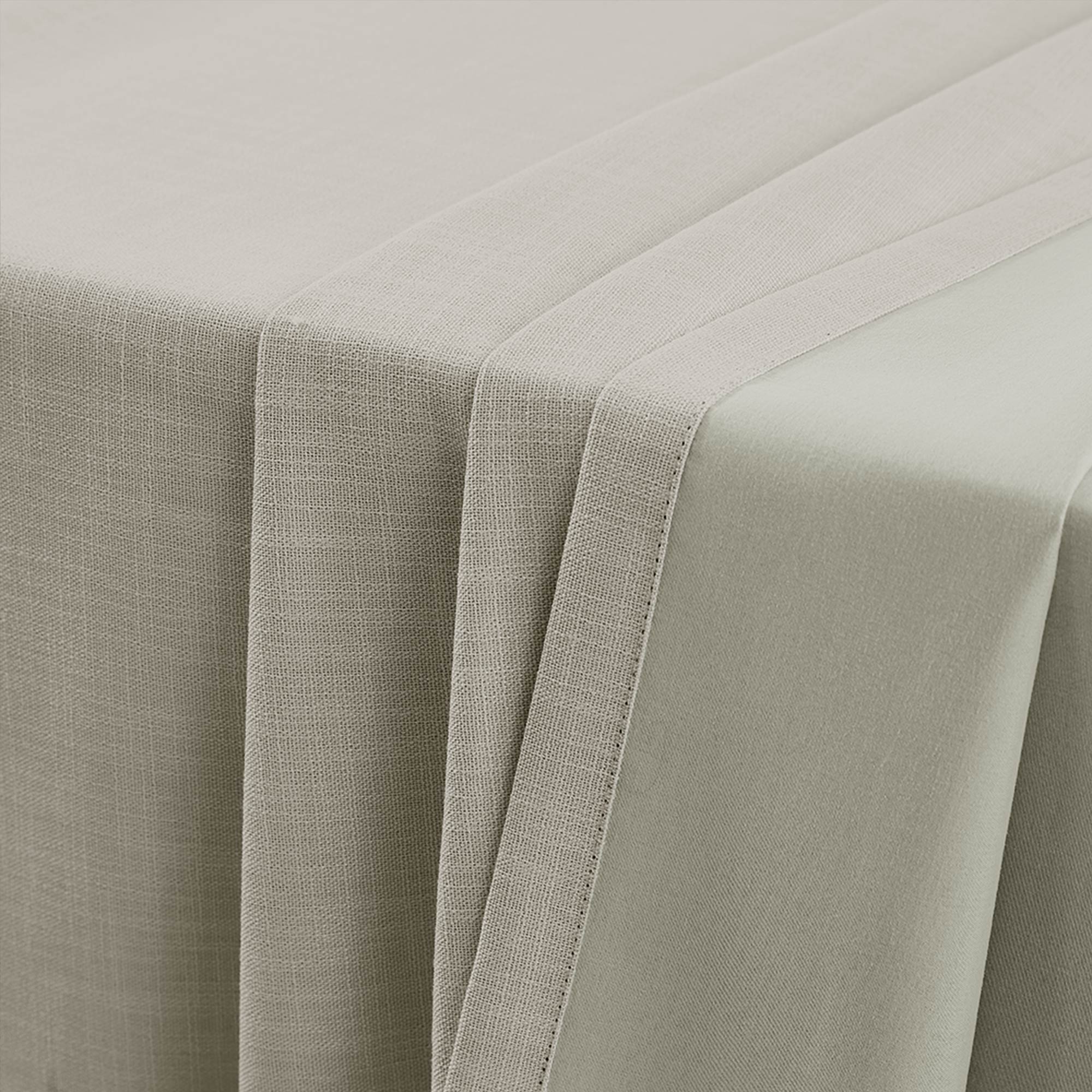 Elvonaeoly 100% White Blackout Curtains