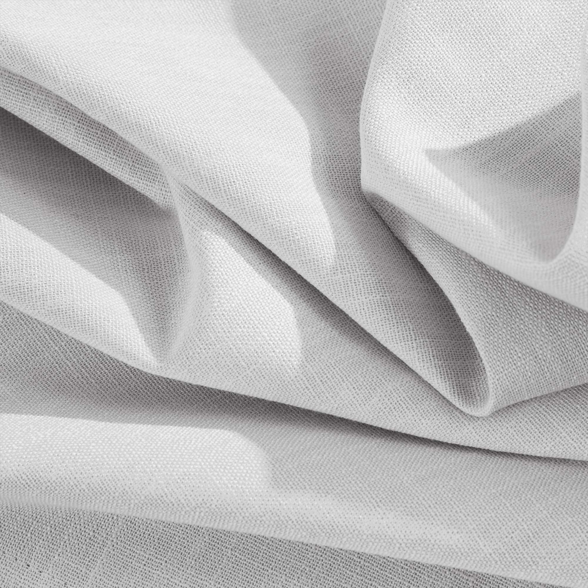 Elvonaeoly 100% White Blackout Curtains