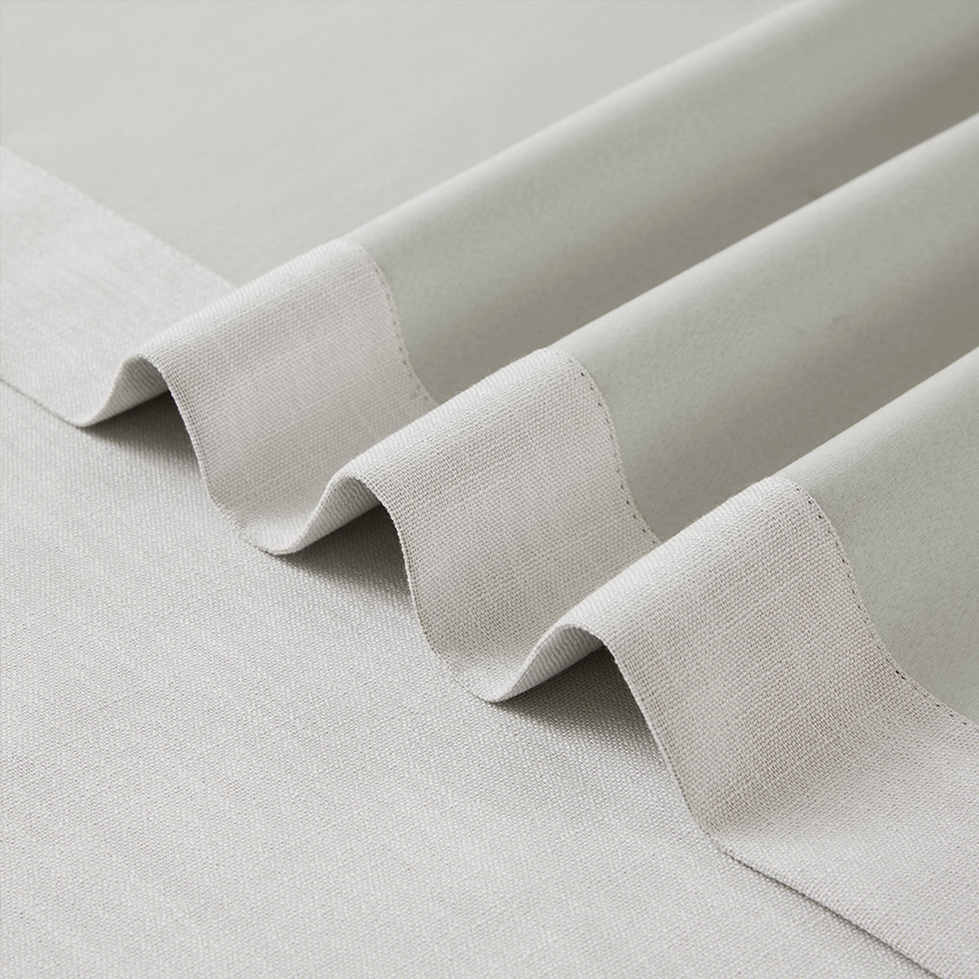 Elvonaeoly 100% White Blackout Curtains