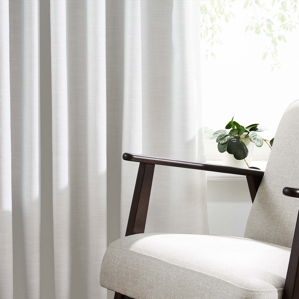 Elvonaeoly 100% White Blackout Curtains