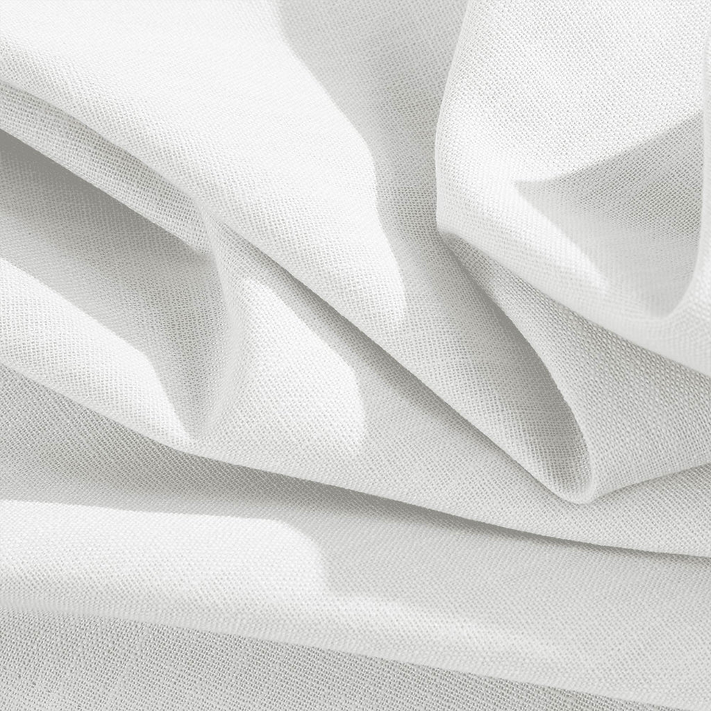 Elvonaeoly 100% White Blackout Curtains