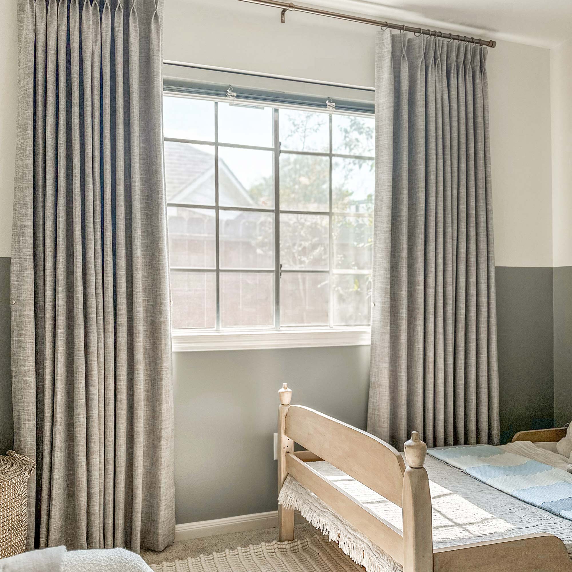 Elvonaeoly 100% White Blackout Curtains