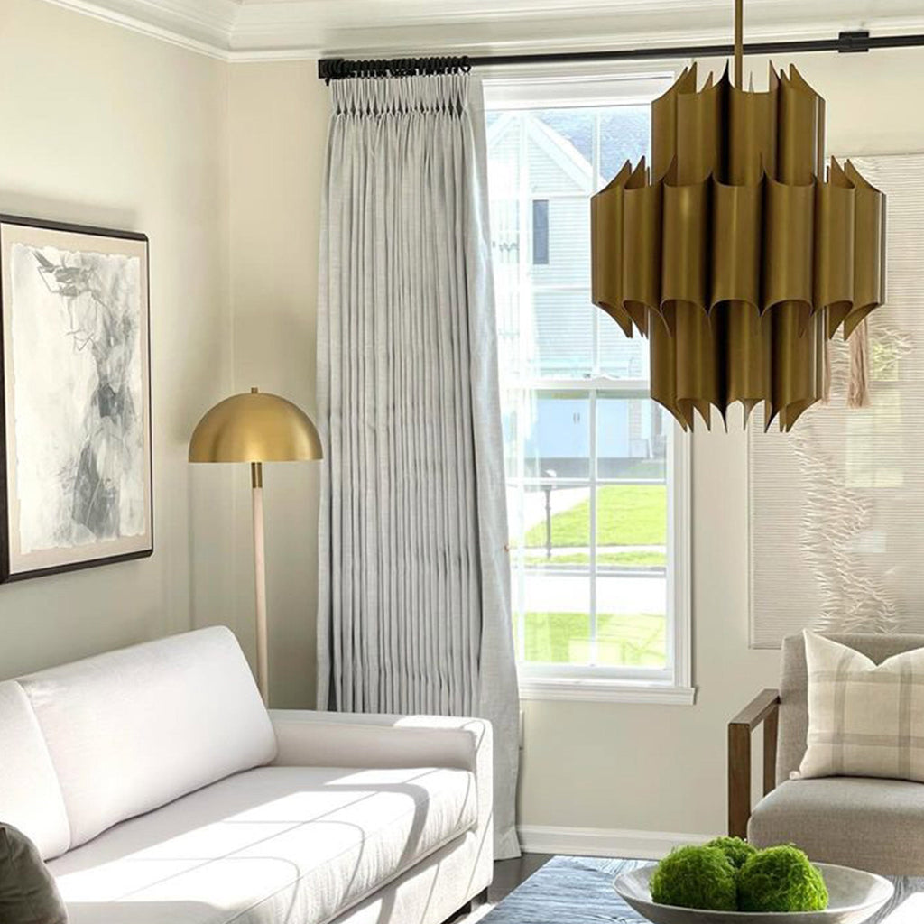 Elvonaeoly 100% White Blackout Curtains