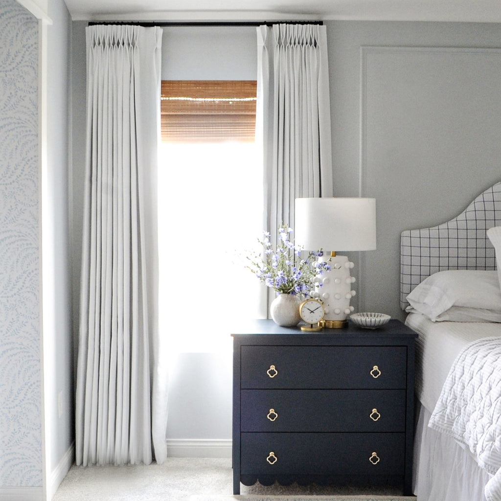 Elvonaeoly 100% White Blackout Curtains