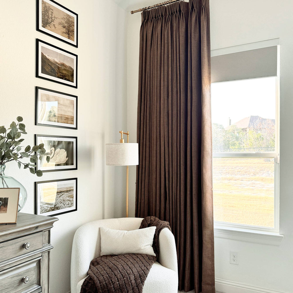 Elvonaeoly 100% White Blackout Curtains