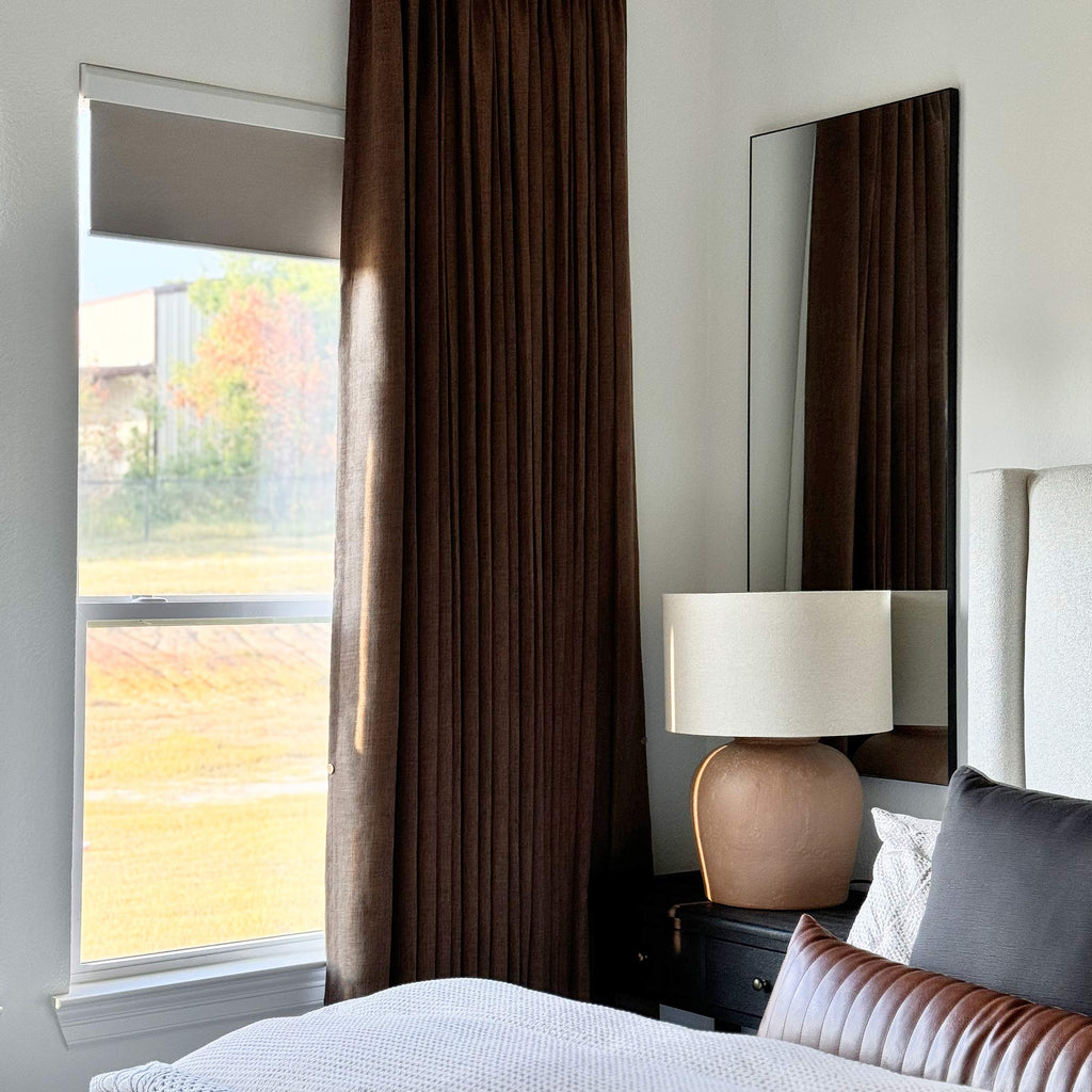 Elvonaeoly 100% White Blackout Curtains