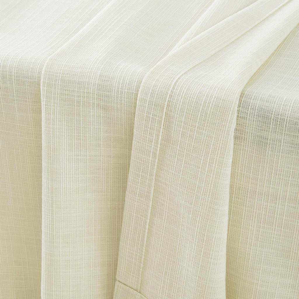 Elvonaeoly Cotton Blend Linen Look Curtains