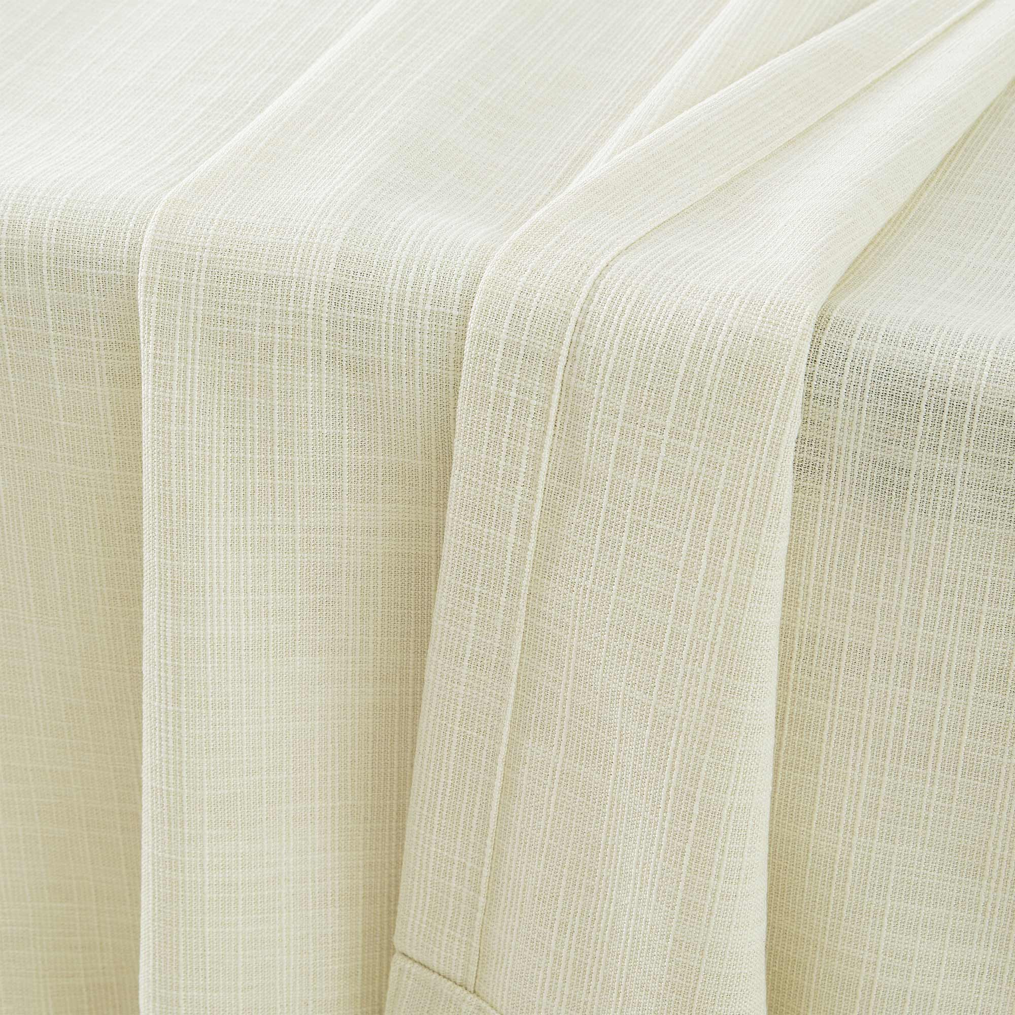 Elvonaeoly Cotton Blend Linen Look Curtains