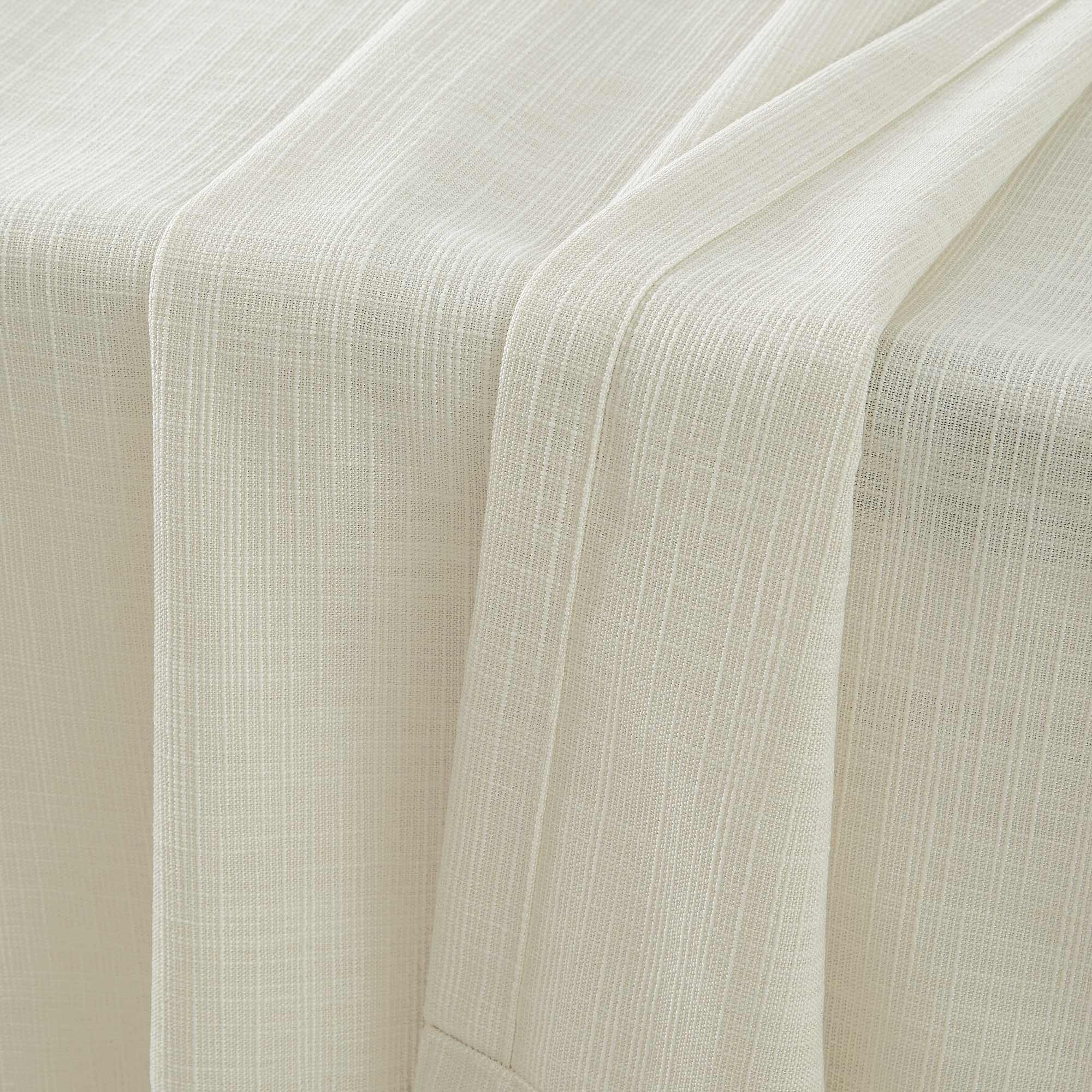 Elvonaeoly Cotton Blend Linen Look Curtains