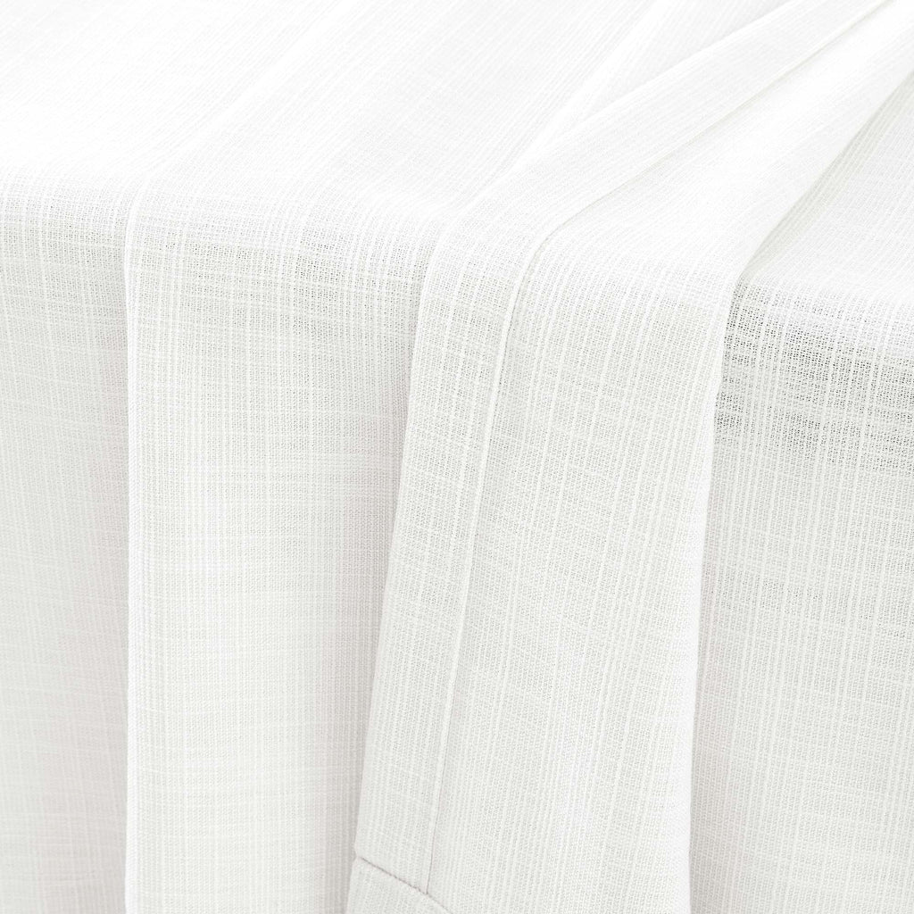 Elvonaeoly Cotton Blend Linen Look Curtains