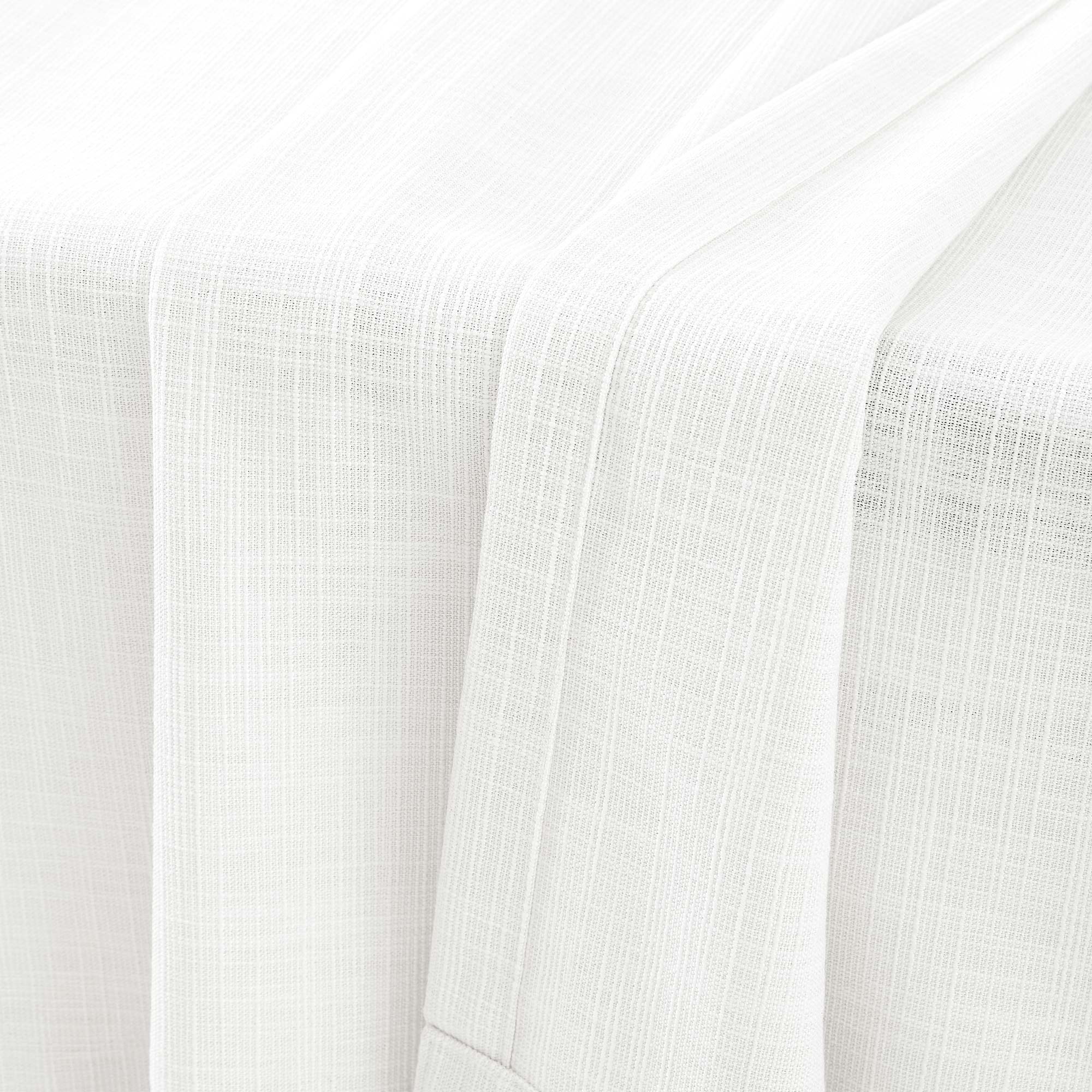Elvonaeoly Cotton Blend Linen Look Curtains