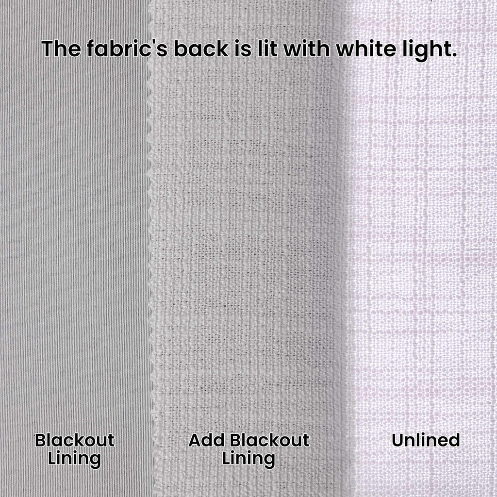 Elvonaeoly Cotton Blend Linen Look Curtains