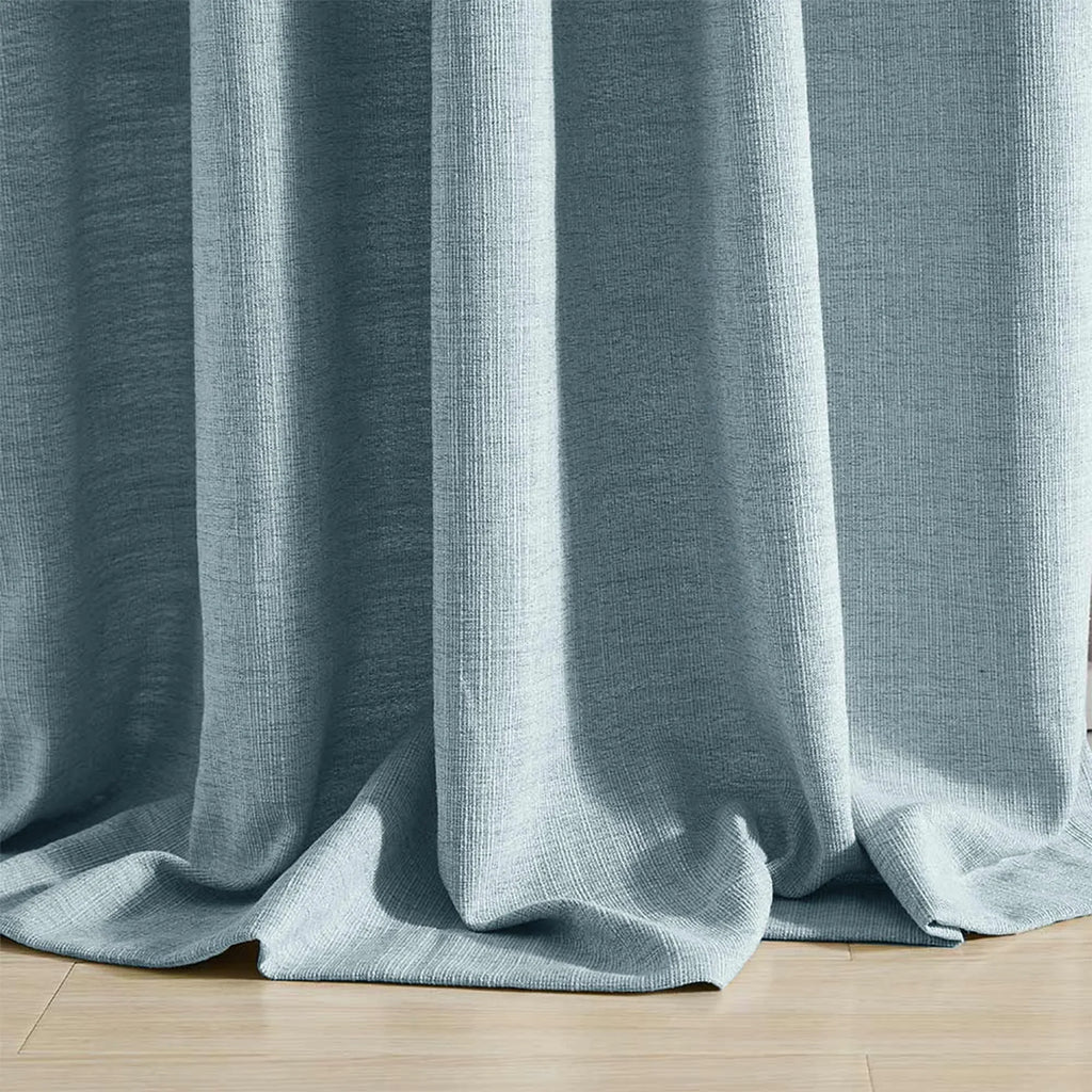 Elvonaeoly Cotton Blend Linen Look Curtains