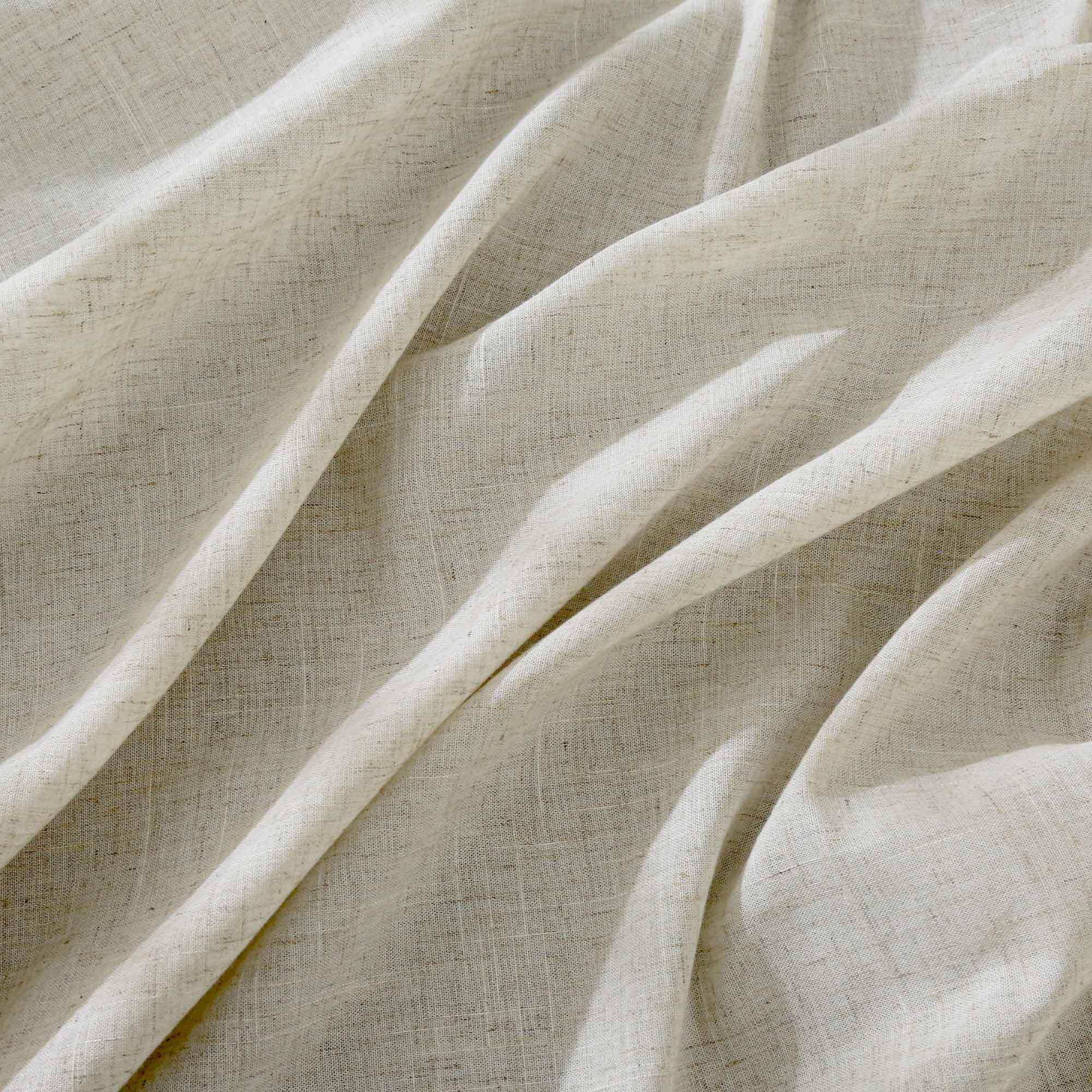 Elvonaeoly Linen Semi Sheer Curtains